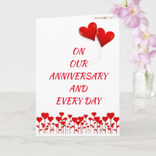 TARJETA EN **NUESTRO ANIVERSARIO** CON TANTO "AMOR"