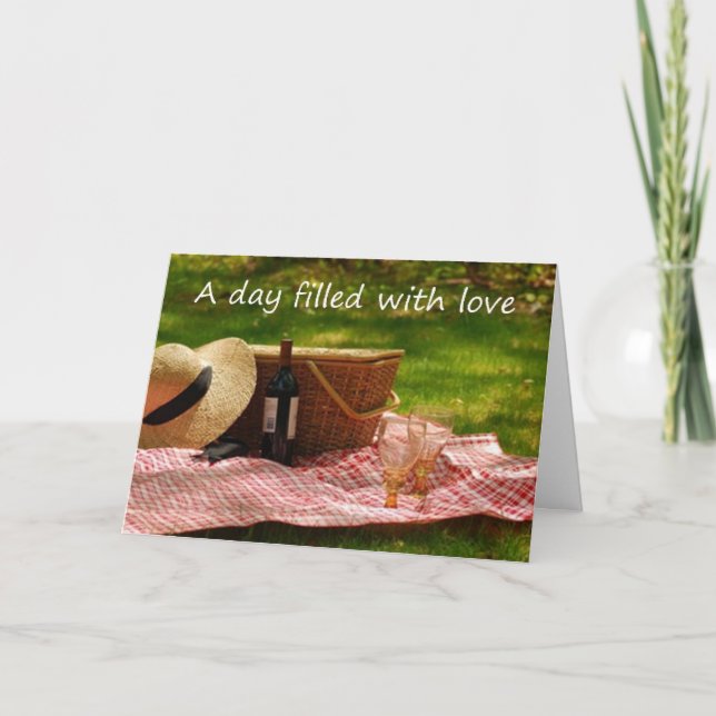 TARJETA EN NUESTRO ANIVERSARIO "UN DÍA LLENO DE AMOR" (Anverso)