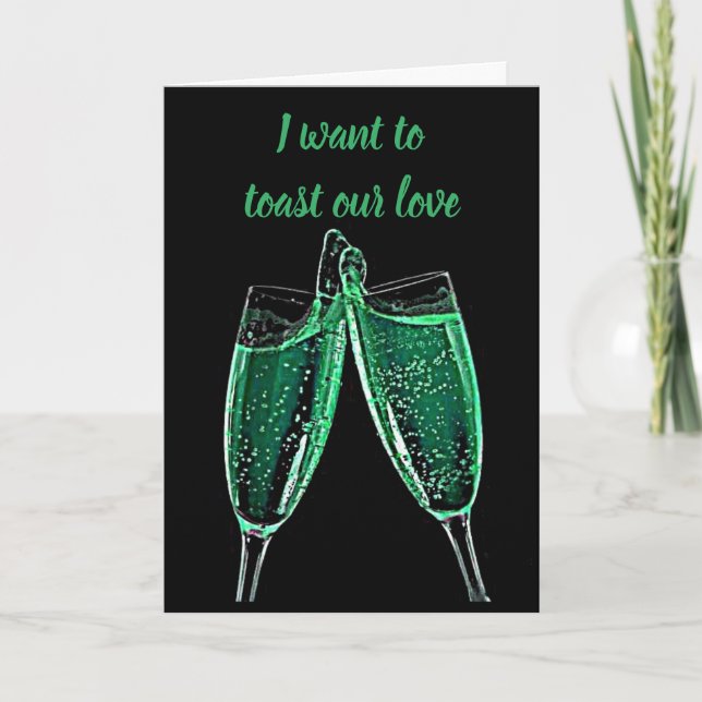 TARJETA EN NUESTRO *ANIVERSARIO* Y *CADA DÍA* CELEBRAR EL  (Anverso)