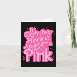 Tarjeta En Octubre El Istant Médico Usa La Mama Rosa