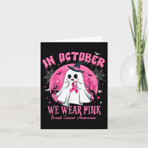 Tarjeta En Octubre Nosotros Llevamos Rosa Conciencia del C