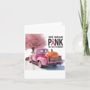 Tarjeta En Octubre Nosotros Usamos Nk Camioneta Pecho Canc
