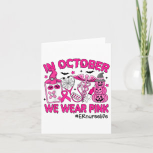 Tarjeta En Octubre Nosotros Usamos Nk Er Enfermera Vida Cá