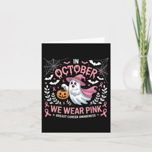 Tarjeta En Octubre Nosotros Vestimos De Rosa Conciencia De