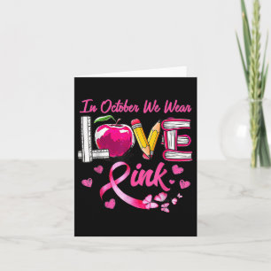 Tarjeta En Octubre Nosotros Vestimos Rosa Amamos La Concie