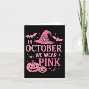 Tarjeta En Octubre Nosotros Vestimos Rosa Conciencia del C