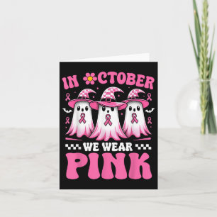 Tarjeta En Octubre Nosotros Vestimos Rosa Conciencia del C