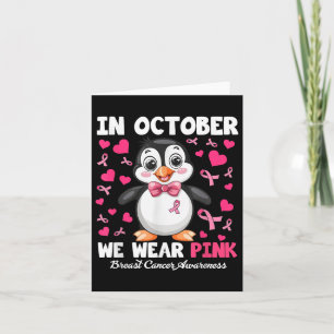 Tarjeta En Octubre Nosotros Vestimos Rosa Conciencia Del C