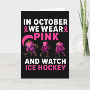 Tarjeta En Octubre Nosotros Vestimos Rosa Criaturas Mítica