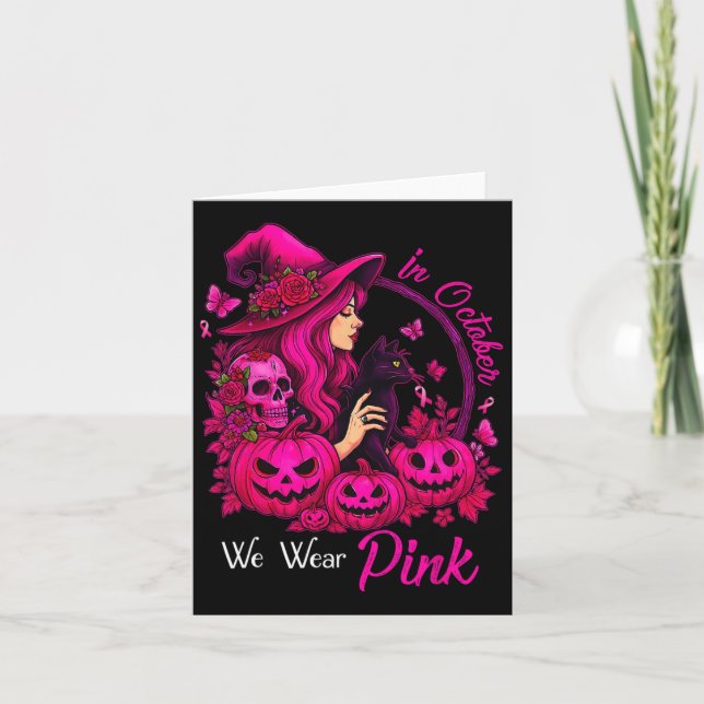 Tarjeta En Octubre, Usamos Autu Rosa (Anverso)