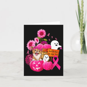 Tarjeta En Octubre, Usamos Cance De Perro Chihuahua Rosa