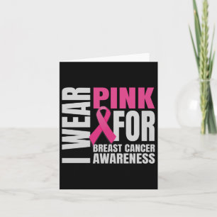 Tarjeta En Octubre Usamos Cáncer De Mama De Cinta Rosa