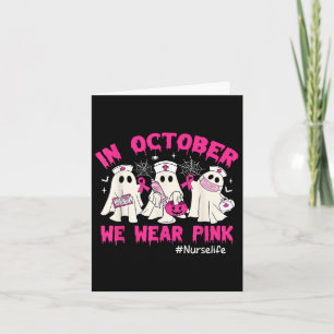 Tarjeta En Octubre Usamos Cáncer De Mama De Vida De Enferm