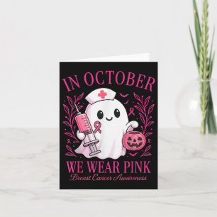 Tarjeta En Octubre Usamos Cáncer De Mama De Vida De Enferm