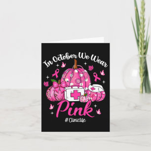 Tarjeta En Octubre Usamos Clínica Rosa Para El Cáncer De M