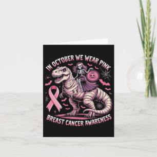 Tarjeta En Octubre Usamos Dinosaurios Rosados Skeleton Bre