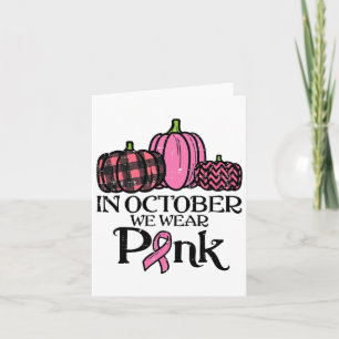Tarjeta En Octubre Usamos El Cáncer De Mama De Leopardo Ro