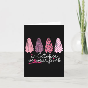 Tarjeta En Octubre, Usamos El Espíritu Fantasma Rosa Boo H