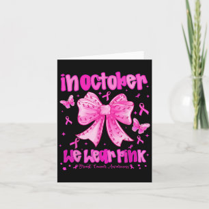 Tarjeta En Octubre, Usamos Una Coqueta De Pescado Rosa