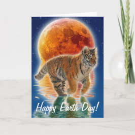 Tarjeta en peligro Día de la Tierra de la especie