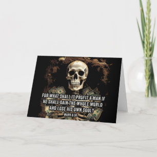 Tarjeta ¿En qué se beneficiará un hombre Mark 8 verse 36 B