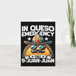 Tarjeta En Queso Llamado de Emergencia 9 Juan! Funny Pun C