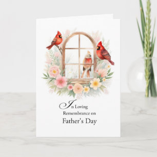 Tarjeta En Recuerdo Amoroso el Día del Padre Cardenal Pája