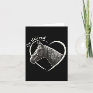 Tarjeta En reposo en establo, caballeriza Heart Equestrian