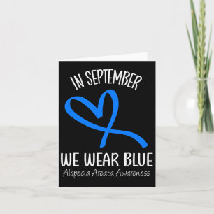 Tarjeta En Septiembre Nosotros Vestimos de Azul Conciencia