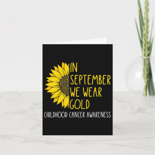 Tarjeta En Septiembre Usa Oro Conciencia sobre el Cáncer I