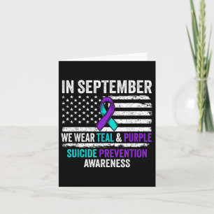 Tarjeta En Septiembre, Usa Una Prevención Verde azulada De