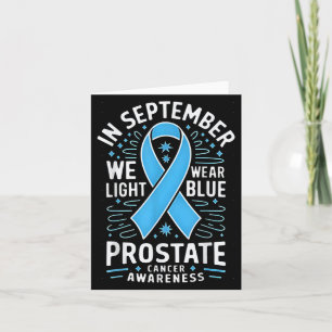 Tarjeta En Septiembre Usamos Cáncer De Próstata Azul Claro