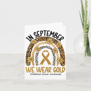 Tarjeta En Septiembre Usamos Cinta de Color Oro de la Infa