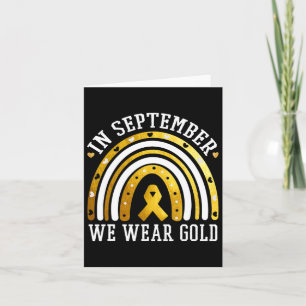 Tarjeta En Septiembre Usamos El Arcoiris De Oro Apoyando A