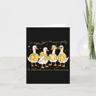 Tarjeta En Septiembre Usamos Oro Conciencia del Cáncer Inf