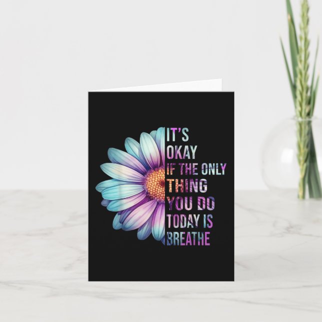 Tarjeta En Septiembre Usamos Suicidio Verde azulado De Cin (Anverso)