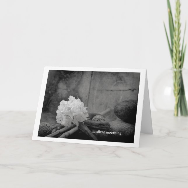 Tarjeta en silencio de duelo (Anverso)