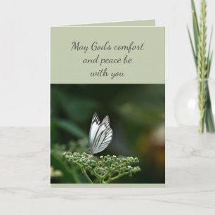 Tarjeta En Sincera Simpatía Ayuda en Dificultad Mariposa C