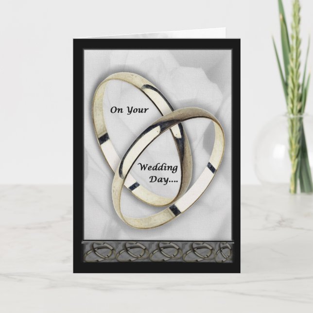 Tarjeta En su día de boda (Anverso)