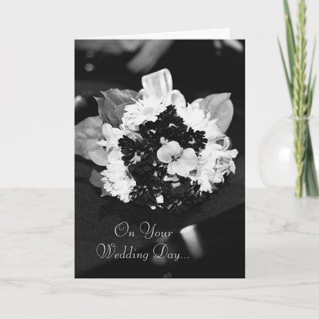 Tarjeta En su día de boda… (Anverso)