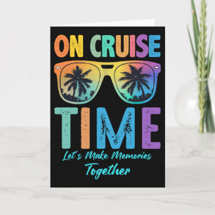 Tarjeta En tiempo de crucero Familia Hamas Alaska Vacacion