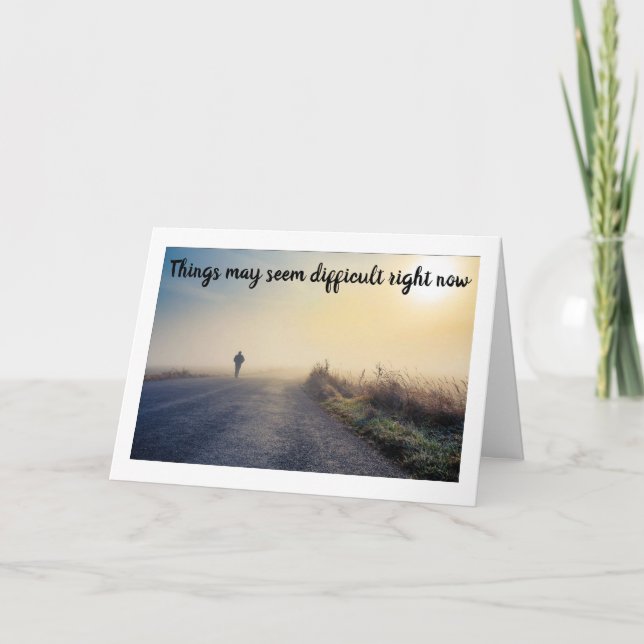 TARJETA EN TIEMPOS DIFÍCILES "ESTOY AQUÍ PARA TI" (Anverso)