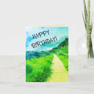 Tarjeta En tu camino Camino de Cumpleaños El Paisaje Hermo
