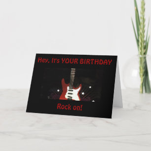 TARJETA EN TU CUMPLEAÑOS=ROCK ON PARA TI *TODAVÍA ROCK!*