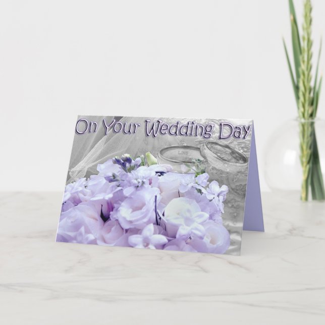 Tarjeta En tu día de bodas (Anverso)