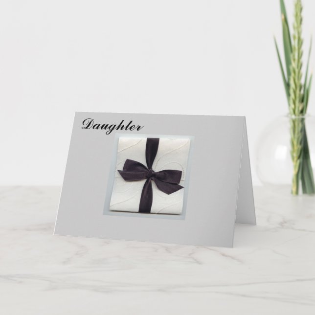TARJETA EN TU "HIJA" DEL DÍA DE LA BODA (Anverso)