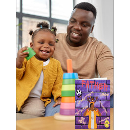 Tarjeta En tus hombros, mi héroe de papá