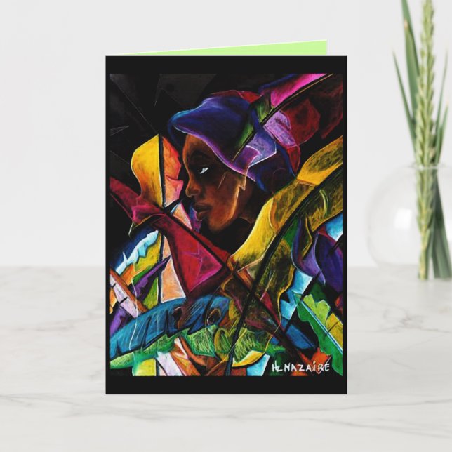 Tarjeta En Vitraux 1 de Haitienne (Anverso)