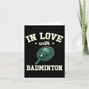 Tarjeta Enamorado del transbordador Dminton Racket