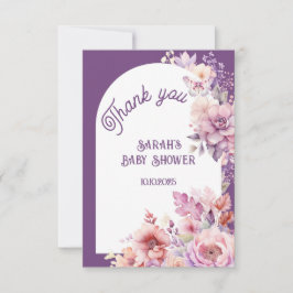 Tarjeta Enamorarse caída floral bebé floración gracias